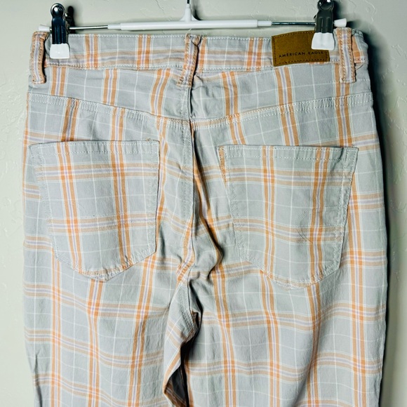 American Eagle Plaid High Waisted Mom Jean SZ 2 NEW! - Picture 5 of 16